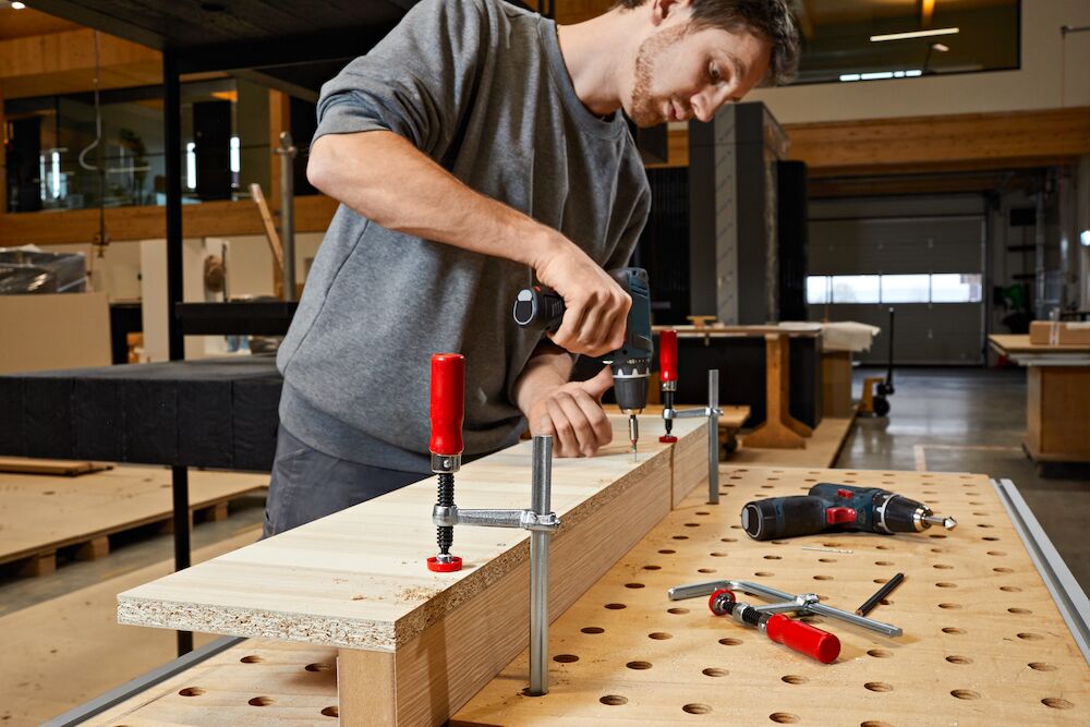 Ganzstahl-Tischzwinge GTR